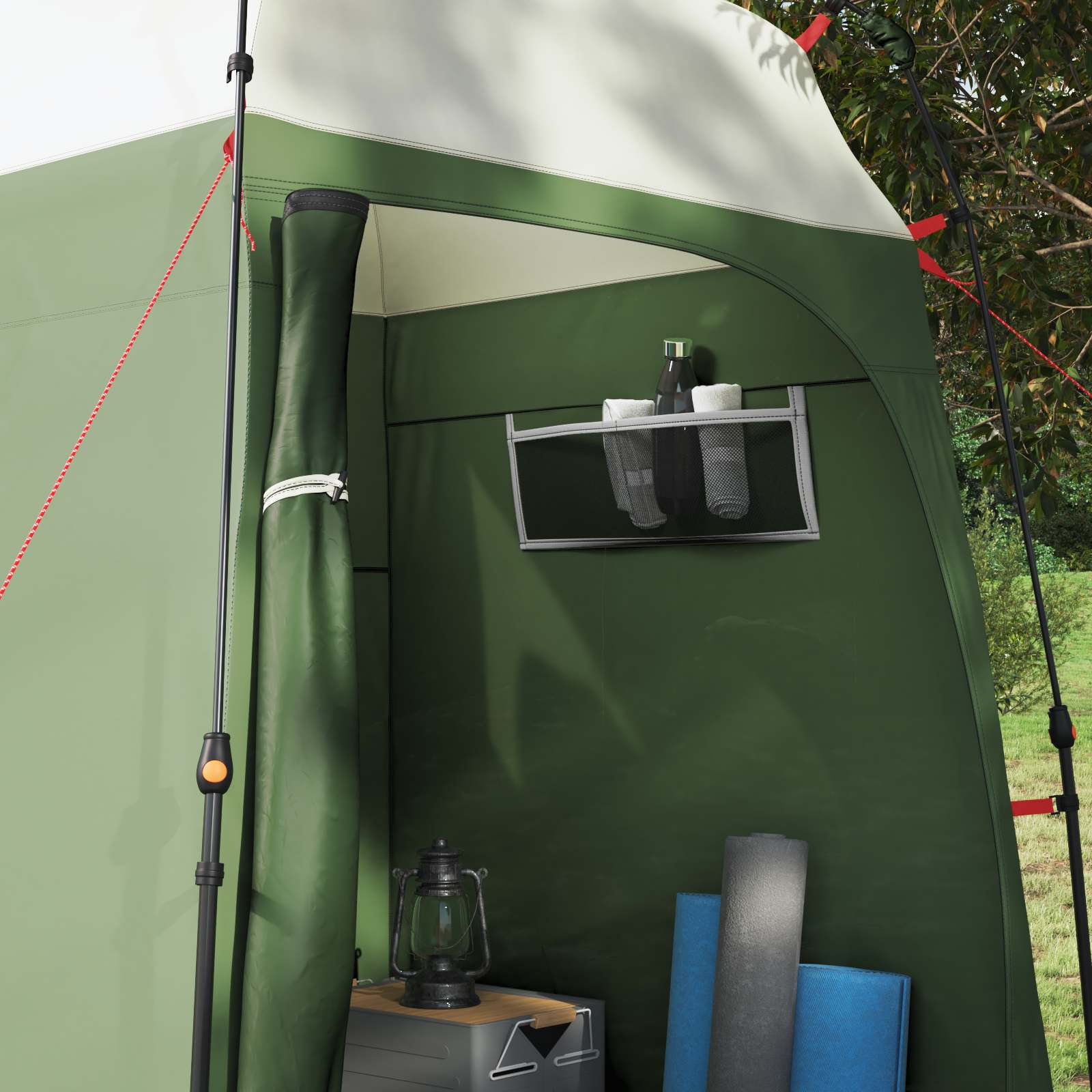 vidaXL Instant Tent 2-Person Quick-Release 2-Person Green - 160 x 160 x 227 cm