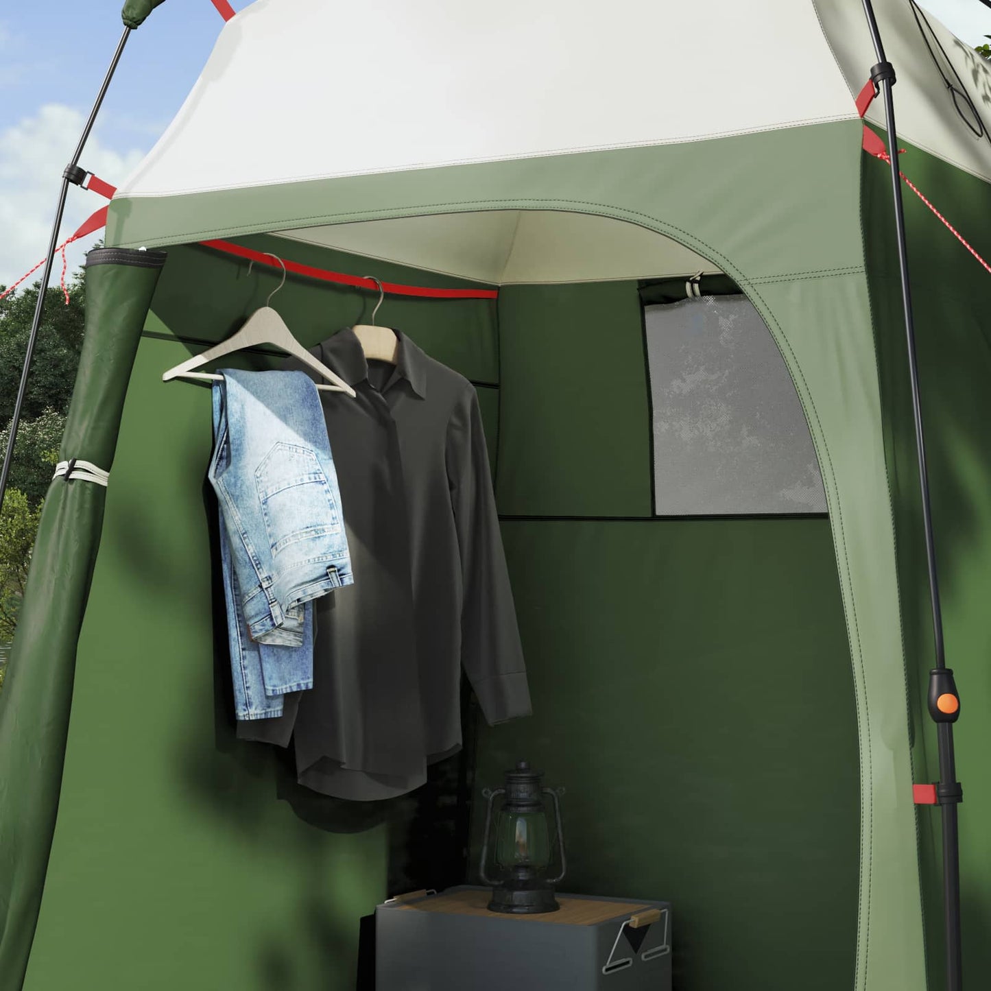 vidaXL Instant Tent 2-Person Quick-Release 2-Person Green - 160 x 160 x 227 cm