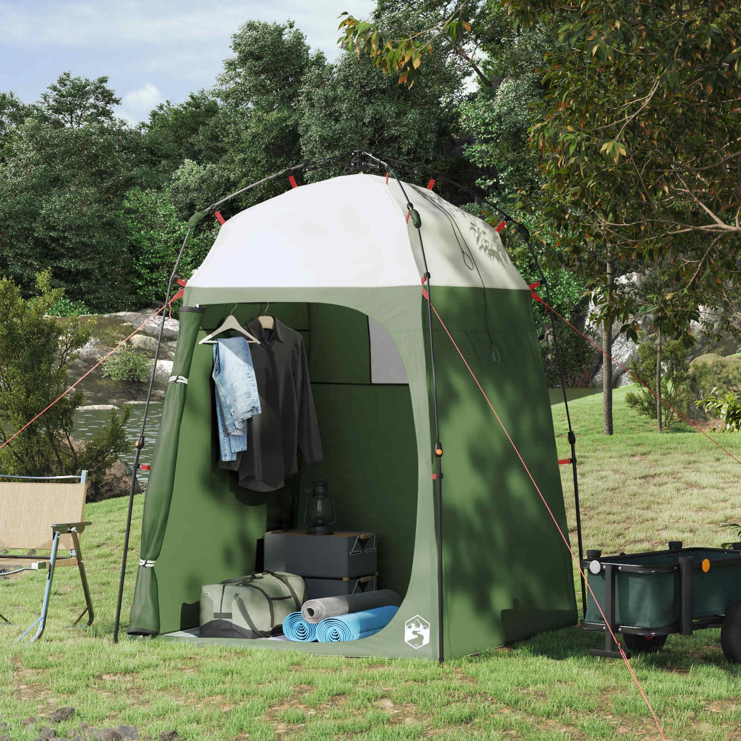 vidaXL Instant Tent 2-Person Quick-Release 2-Person Green - 160 x 160 x 227 cm