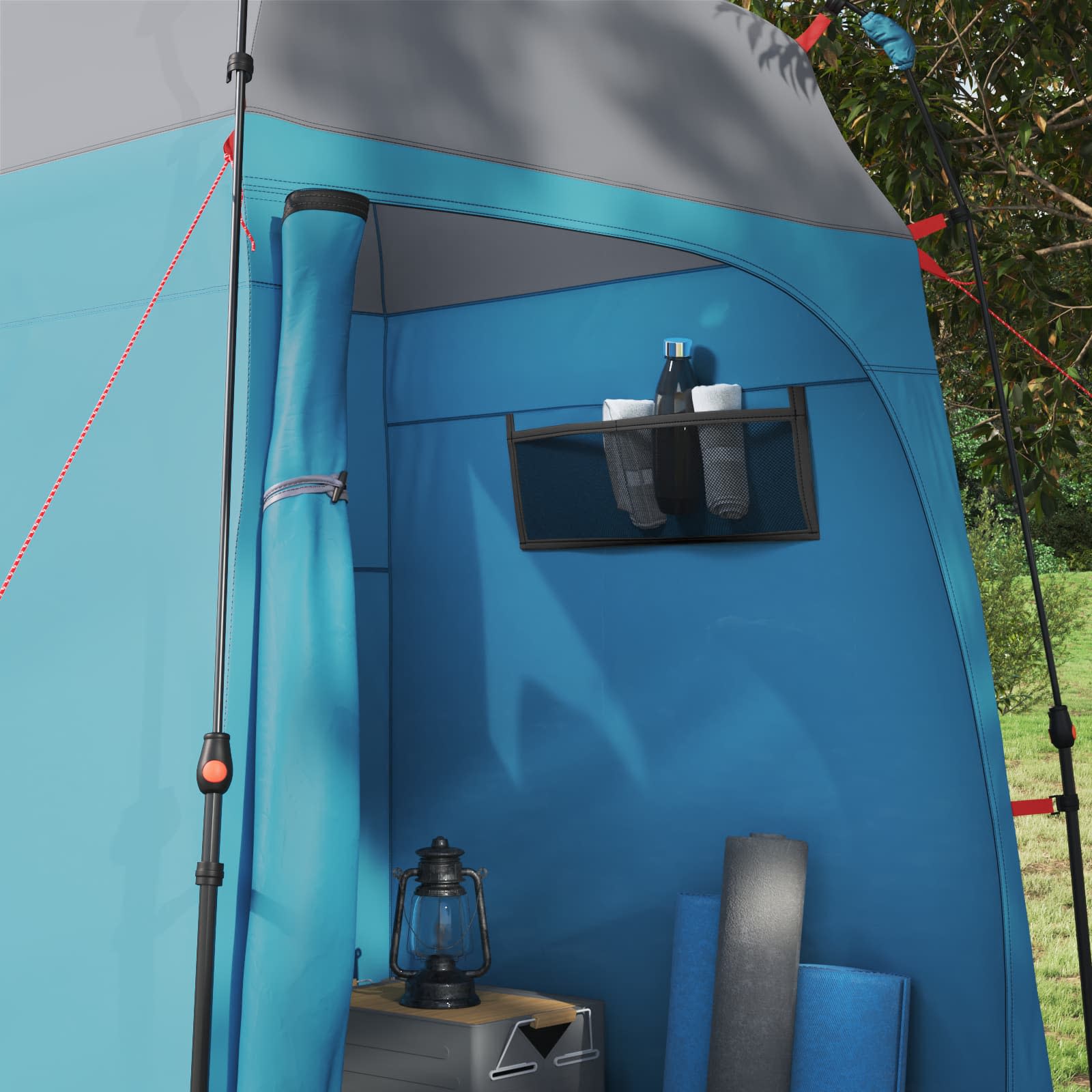 vidaXL Instant Tent 2-Person Quick-Release 2-Person Blue - 160 x 160 x 227 cm