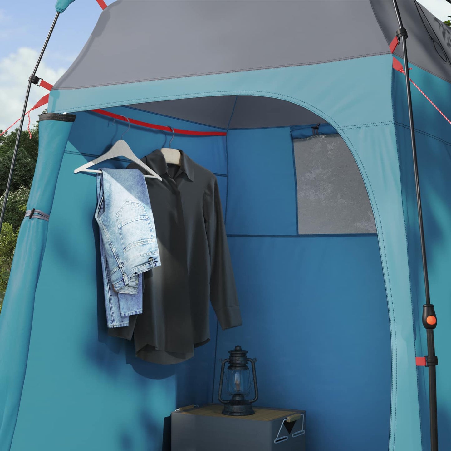 vidaXL Instant Tent 2-Person Quick-Release 2-Person Blue - 160 x 160 x 227 cm