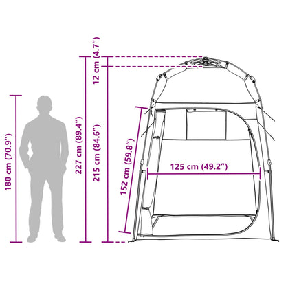 vidaXL Instant Tent 2-Person Quick-Release 2-Person Blue - 160 x 160 x 227 cm