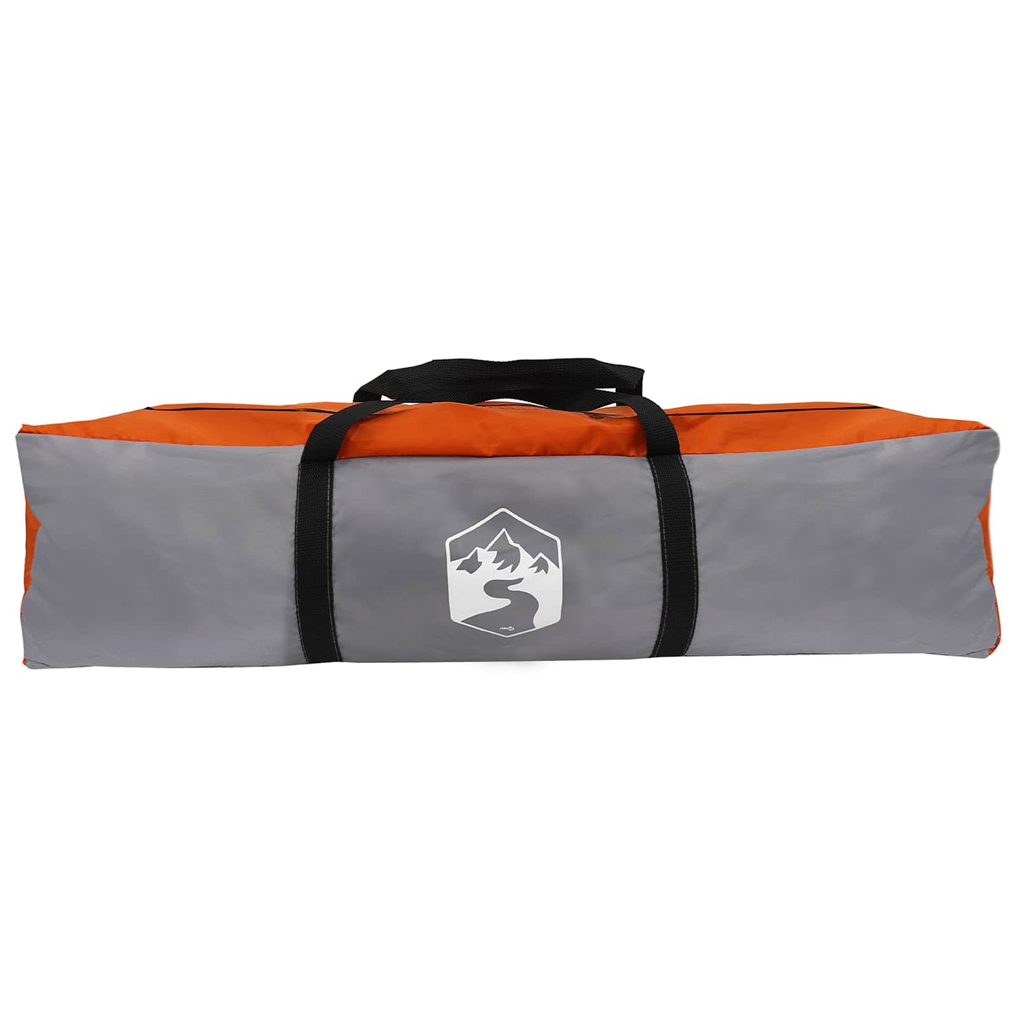 vidaXL Instant Tent 2-Person Quick-Release 2-Person Grey and Orange - 160 x 160 x 227 cm