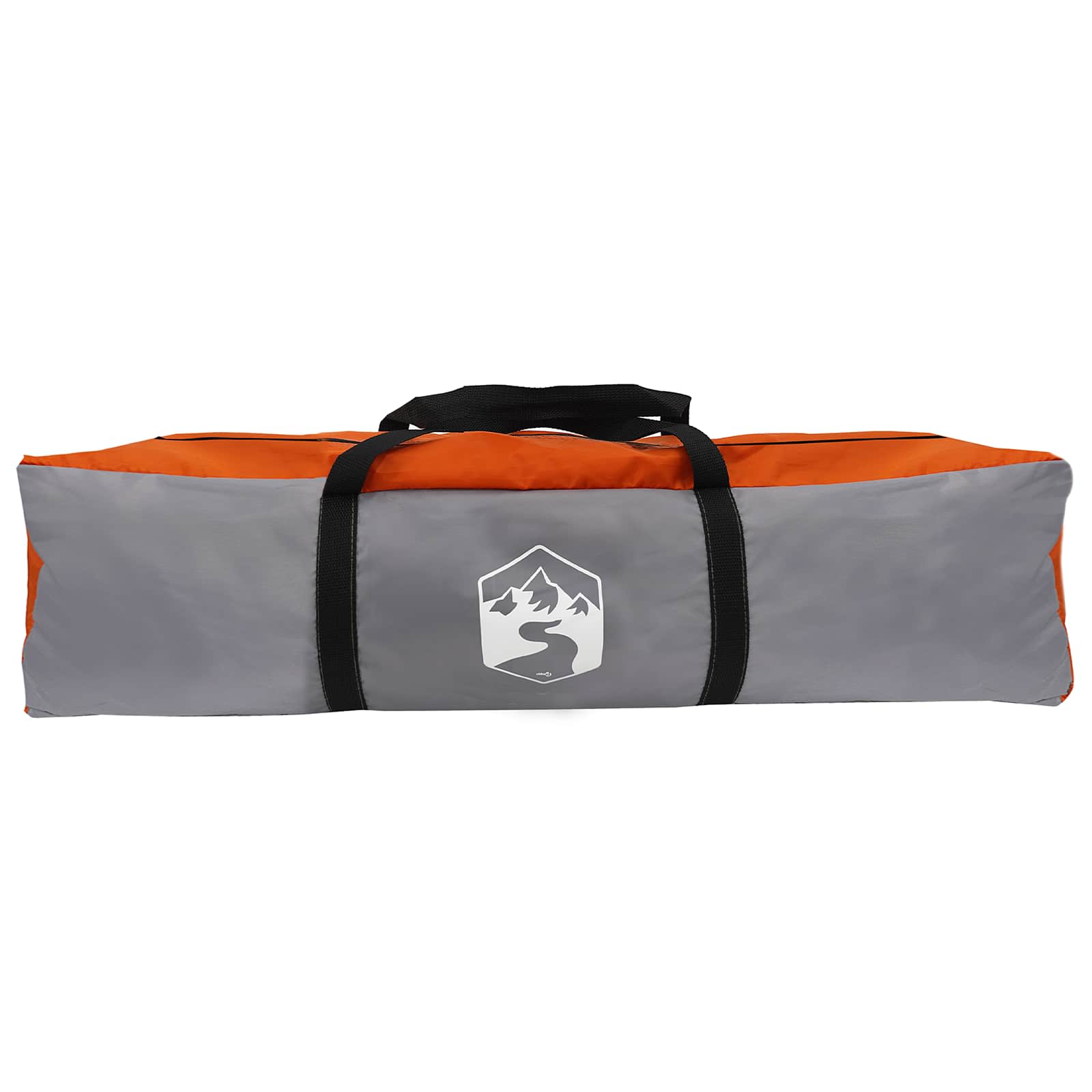vidaXL Instant Tent 2-Person Quick-Release 2-Person Grey and Orange - 160 x 160 x 227 cm
