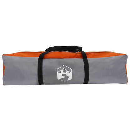 vidaXL Instant Tent 2-Person Quick-Release 2-Person Grey and Orange - 160 x 160 x 227 cm
