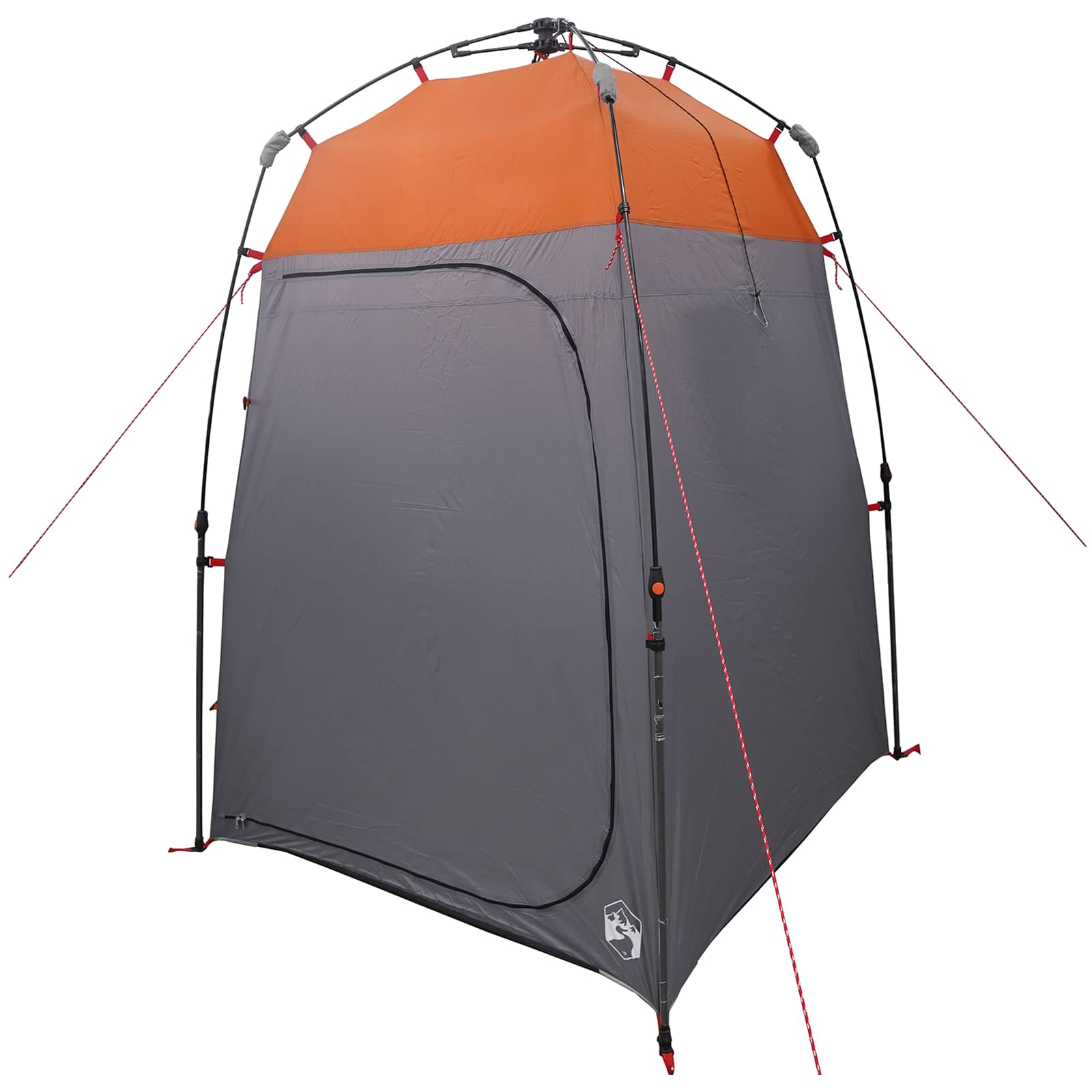 vidaXL Instant Tent 2-Person Quick-Release 2-Person Grey and Orange - 160 x 160 x 227 cm