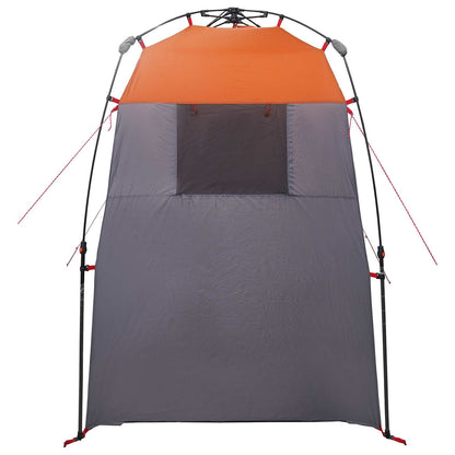 vidaXL Instant Tent 2-Person Quick-Release 2-Person Grey and Orange - 160 x 160 x 227 cm