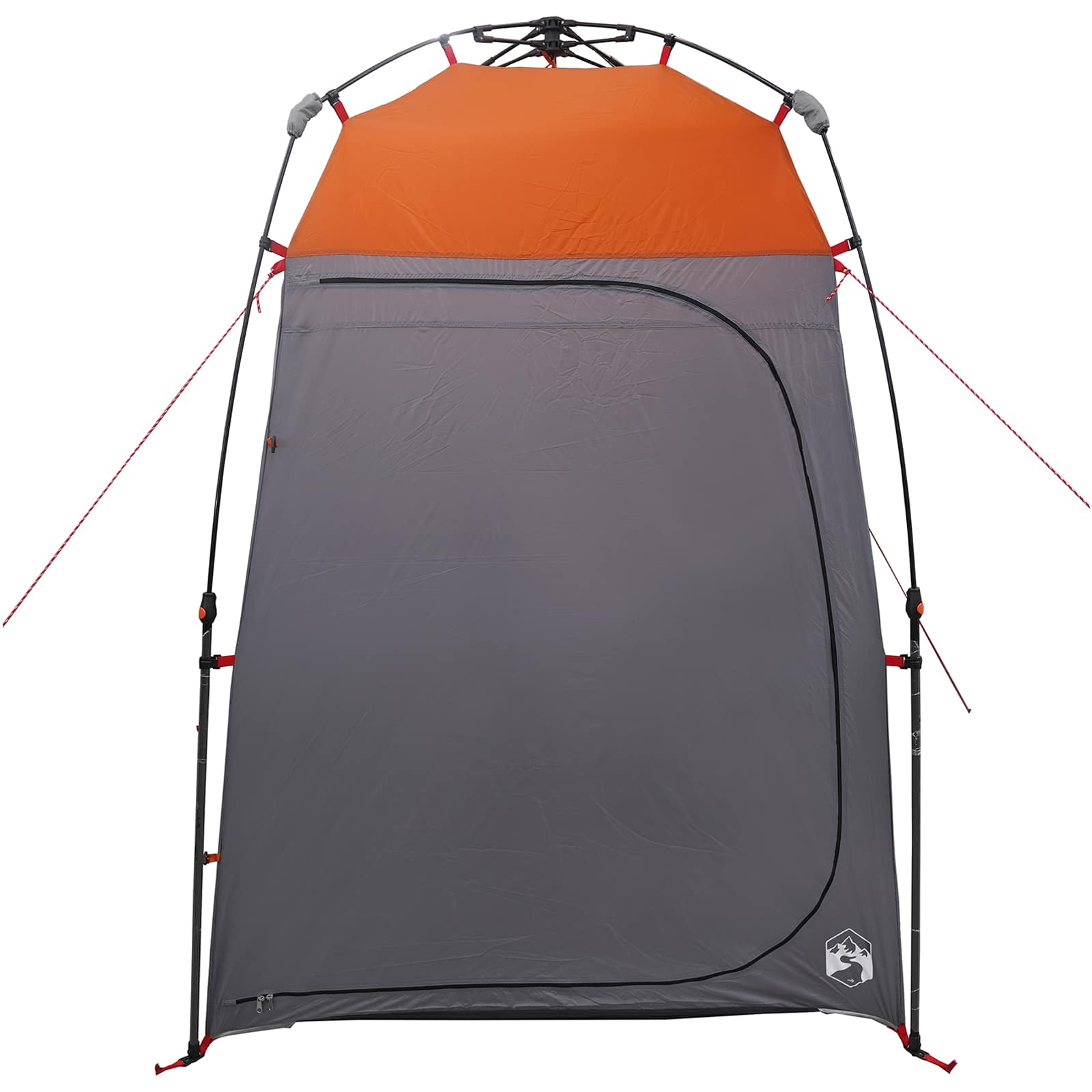 vidaXL Instant Tent 2-Person Quick-Release 2-Person Grey and Orange - 160 x 160 x 227 cm