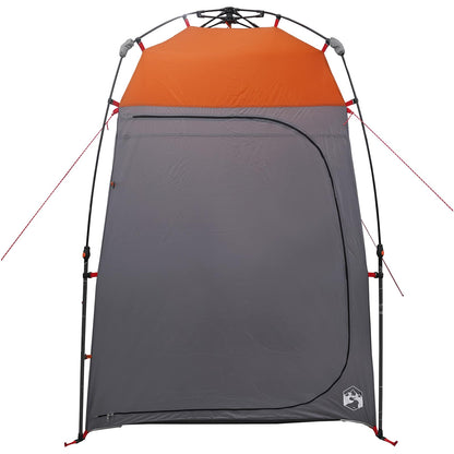 vidaXL Instant Tent 2-Person Quick-Release 2-Person Grey and Orange - 160 x 160 x 227 cm