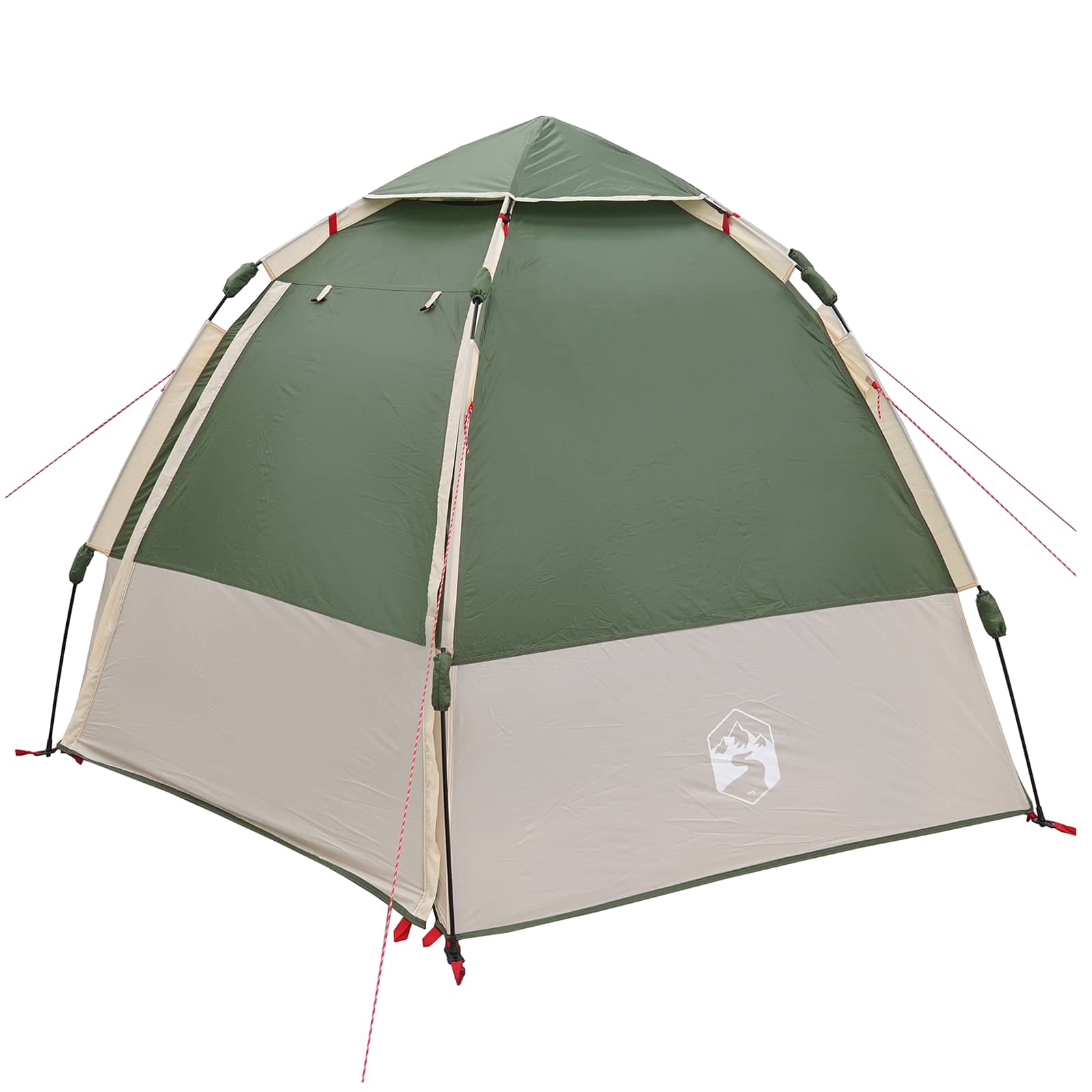 vidaXL Instant Tent with Rainfly 4-Person Quick-Release 4-Person Green - 280 x 280 x 160 cm