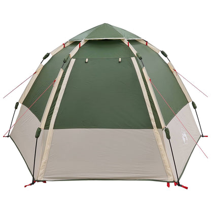 vidaXL Instant Tent with Rainfly 4-Person Quick-Release 4-Person Green - 280 x 280 x 160 cm