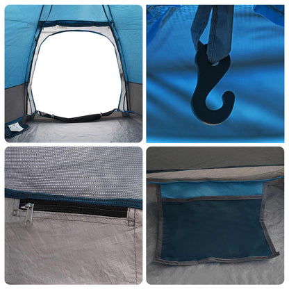 vidaXL Instant Tent with Rainfly 4-Person Quick-Release 4-Person Blue - 280 x 280 x 160 cm