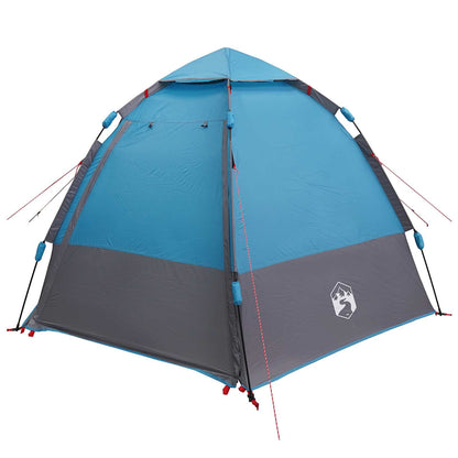vidaXL Instant Tent with Rainfly 4-Person Quick-Release 4-Person Blue - 280 x 280 x 160 cm