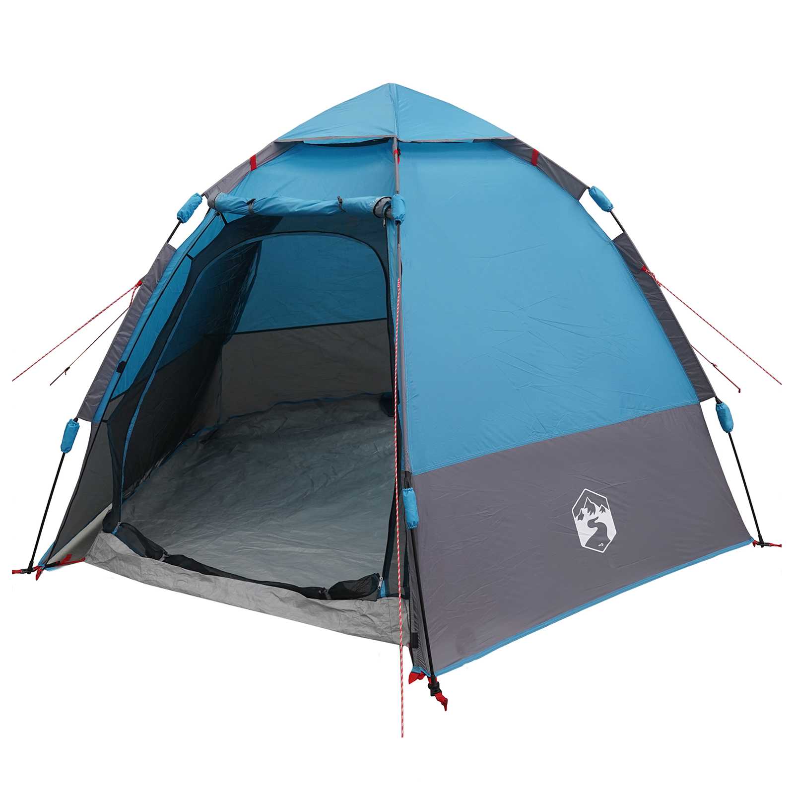 vidaXL Instant Tent with Rainfly 4-Person Quick-Release 4-Person Blue - 280 x 280 x 160 cm