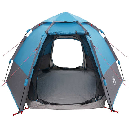 vidaXL Instant Tent with Rainfly 4-Person Quick-Release 4-Person Blue - 280 x 280 x 160 cm