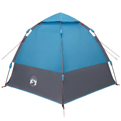 vidaXL Instant Tent with Rainfly 4-Person Quick-Release 4-Person Blue - 280 x 280 x 160 cm