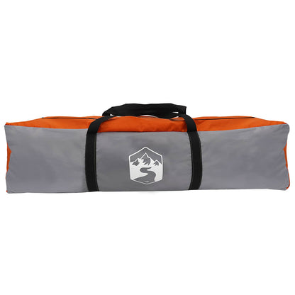 vidaXL Instant Tent with Rainfly 4-Person Quick-Release 4-Person - Grey - 280 x 280 x 160 cm