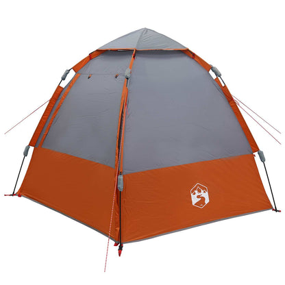 vidaXL Instant Tent with Rainfly 4-Person Quick-Release 4-Person - Grey - 280 x 280 x 160 cm