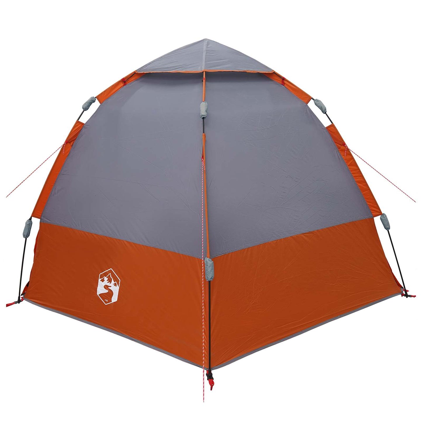 vidaXL Instant Tent with Rainfly 4-Person Quick-Release 4-Person - Grey - 280 x 280 x 160 cm