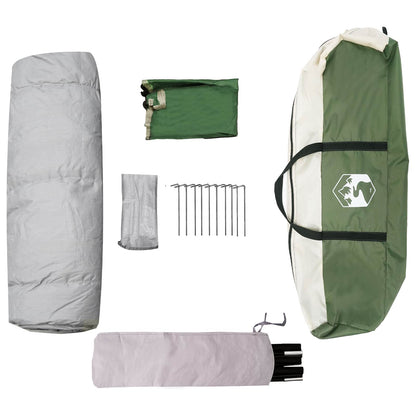 vidaXL Instant Tent with Rainfly 3-Person Quick-Release 3-Person Green - 205 x 205 x 143 cm