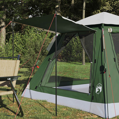 vidaXL Instant Tent with Rainfly 3-Person Quick-Release 3-Person Green - 205 x 205 x 143 cm