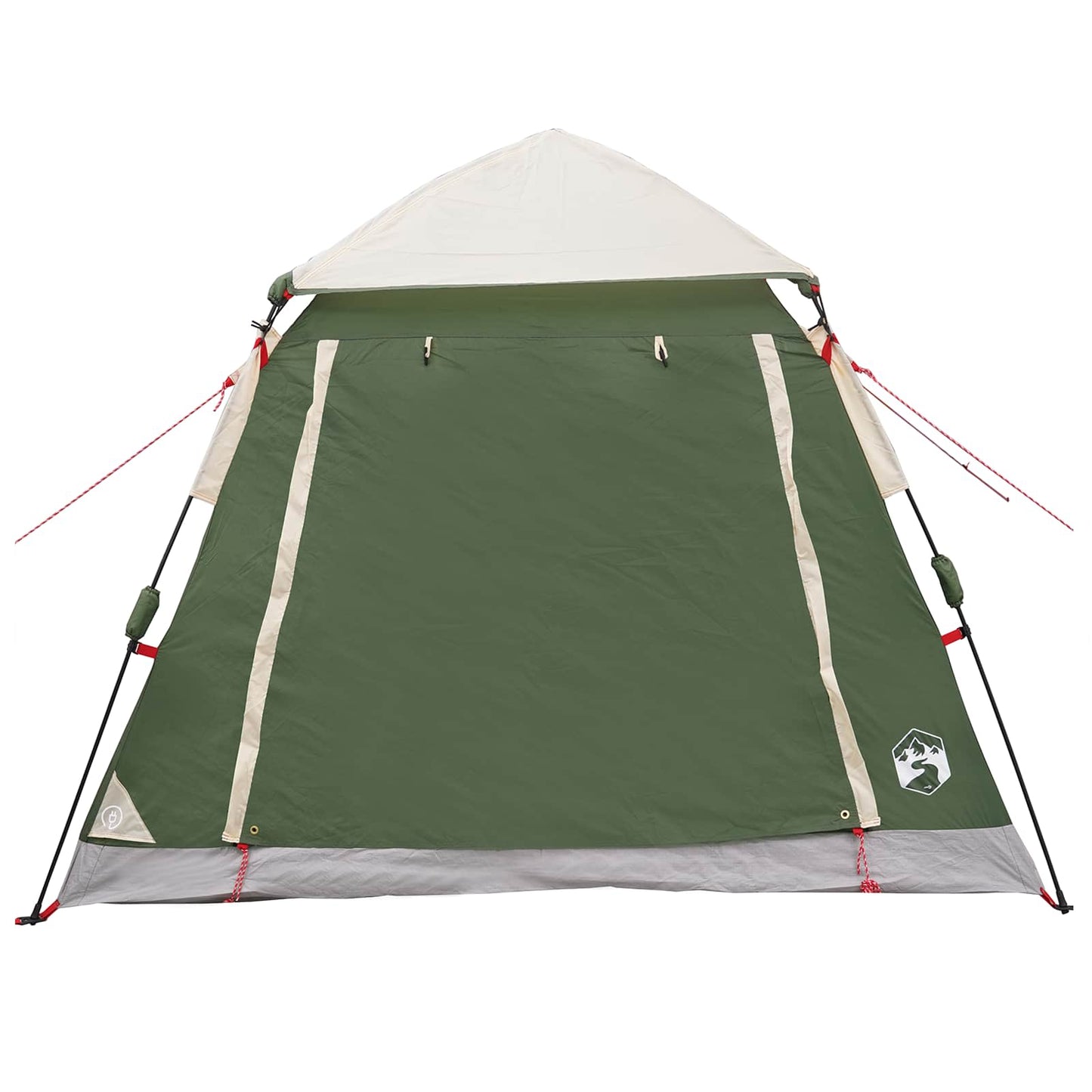 vidaXL Instant Tent with Rainfly 3-Person Quick-Release 3-Person Green - 205 x 205 x 143 cm