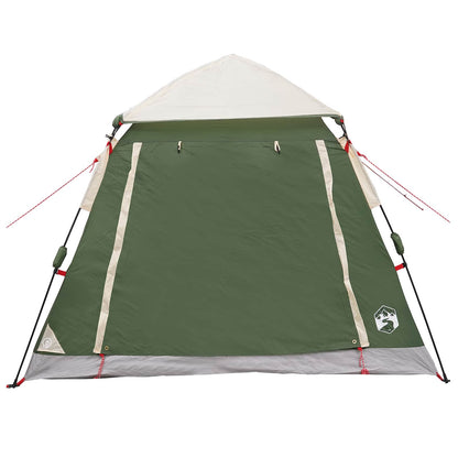 vidaXL Instant Tent with Rainfly 3-Person Quick-Release 3-Person Green - 205 x 205 x 143 cm