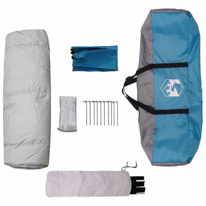 vidaXL Instant Tent with Rainfly 3-Person Quick-Release 3-Person Blue - 205 x 205 x 143 cm
