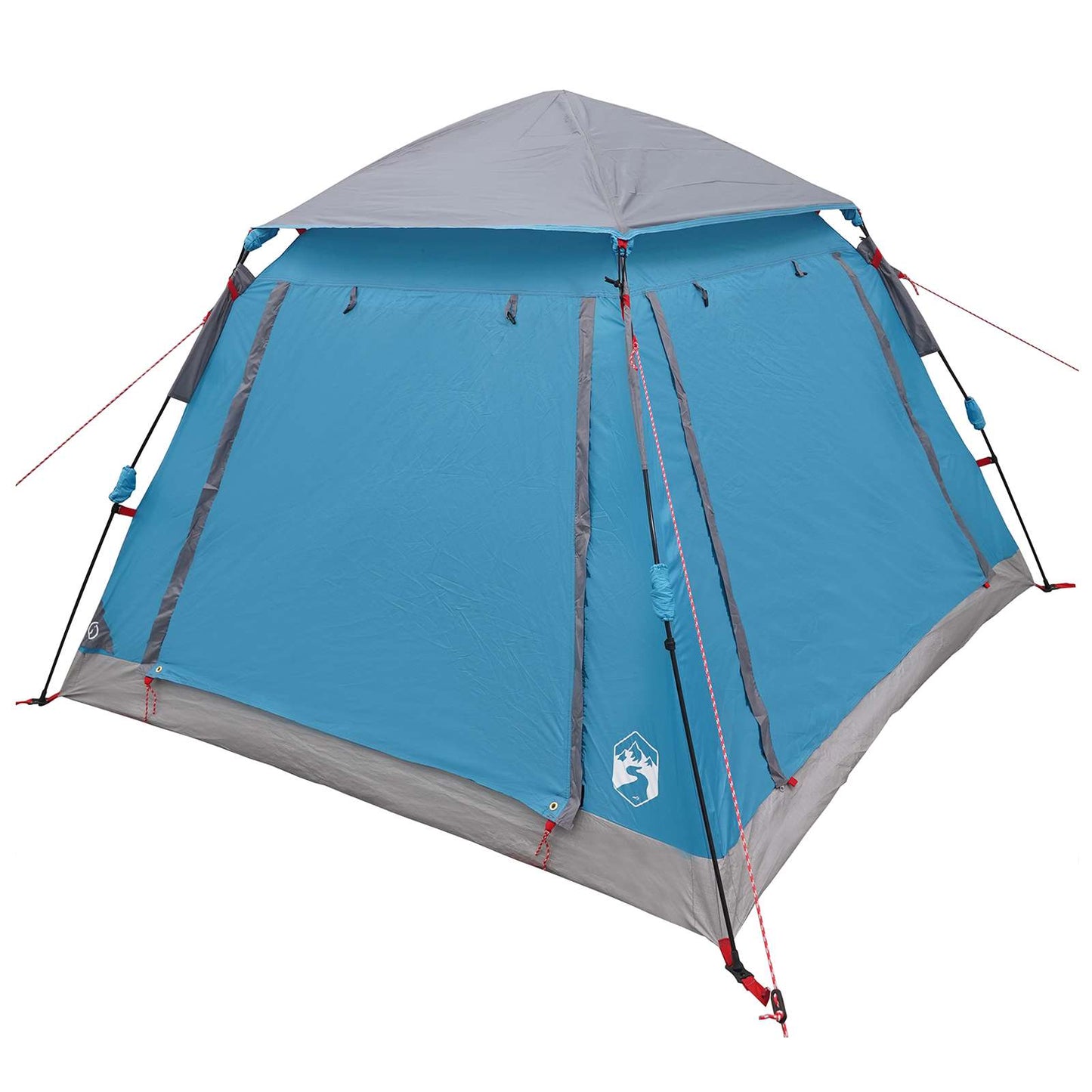 vidaXL Instant Tent with Rainfly 3-Person Quick-Release 3-Person Blue - 205 x 205 x 143 cm