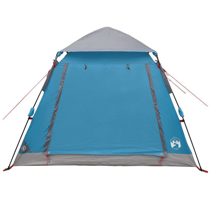 vidaXL Instant Tent with Rainfly 3-Person Quick-Release 3-Person Blue - 205 x 205 x 143 cm