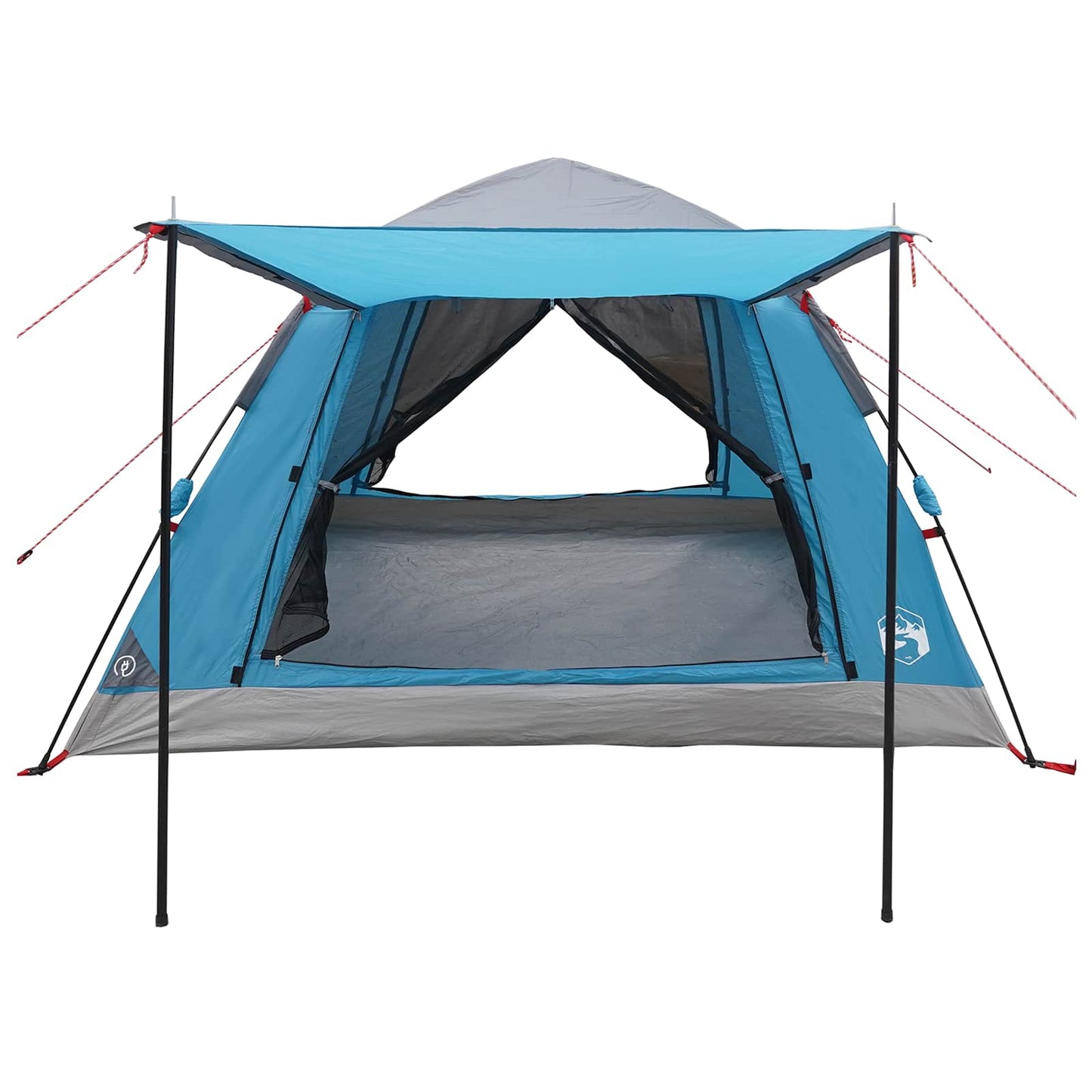 vidaXL Instant Tent with Rainfly 3-Person Quick-Release 3-Person Blue - 205 x 205 x 143 cm