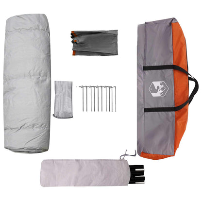 vidaXL Instant Tent with Rainfly 3-Person Quick-Release 3-Person - Grey - 205 x 205 x 143 cm