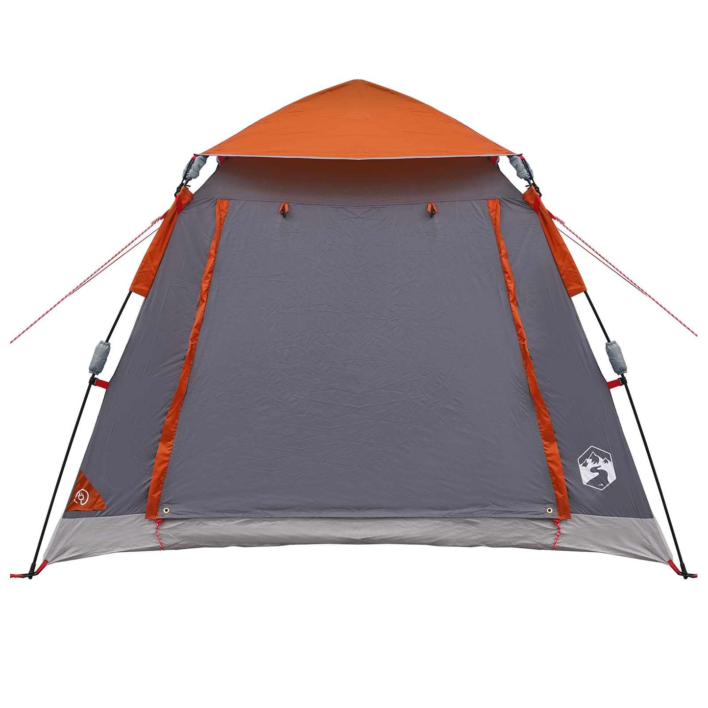 vidaXL Instant Tent with Rainfly 3-Person Quick-Release 3-Person - Grey - 205 x 205 x 143 cm