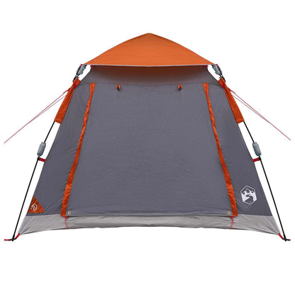 vidaXL Instant Tent with Rainfly 3-Person Quick-Release 3-Person - Grey - 205 x 205 x 143 cm