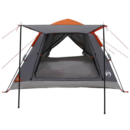 vidaXL Instant Tent with Rainfly 3-Person Quick-Release 3-Person - Grey - 205 x 205 x 143 cm