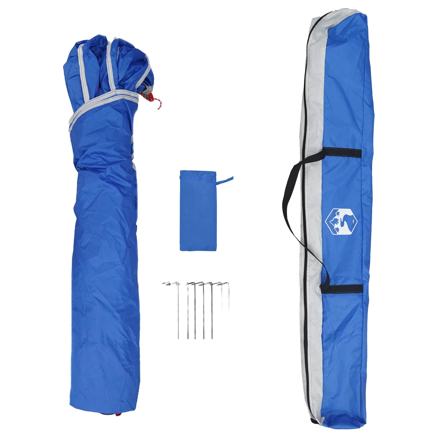 vidaXL Instant Tent 4-Person Quick-Release 4-Person Azure Blue - Green - 260 x 260 x 197 cm