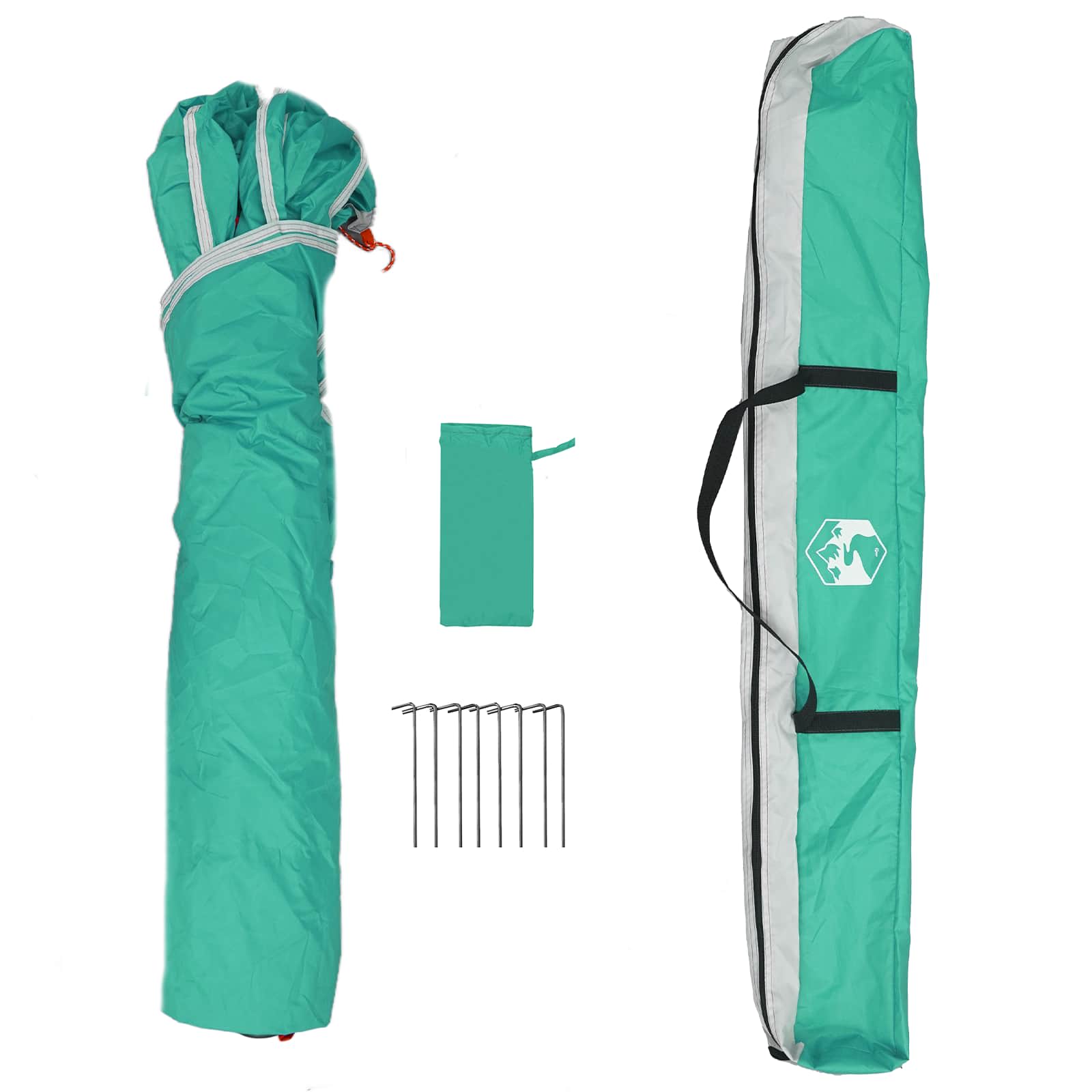 vidaXL Instant Tent 4-Person Quick-Release 4-Person Sea Green - Blue - 260 x 260 x 197 cm