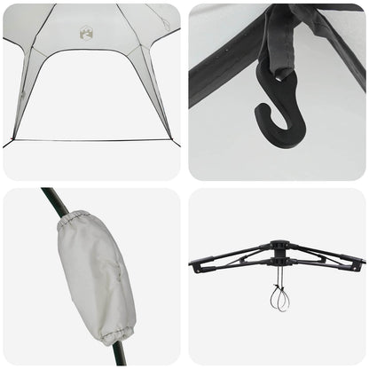 vidaXL Instant Tent 4-Person Quick-Release 4-Person Grey - 260 x 260 x 197 cm