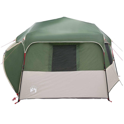 vidaXL Instant Tent with Rainfly 12-Person Quick-Release Green - 458 x 458 x 230 cm