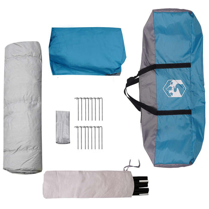 vidaXL Instant Tent with Rainfly 12-Person Quick-Release Blue - 458 x 458 x 230 cm