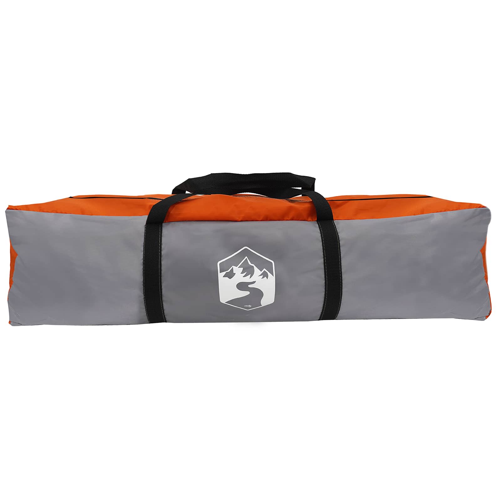 vidaXL Instant Tent with Rainfly 12-Person Quick-Release with Roof - Grey - 458 x 458 x 230 cm