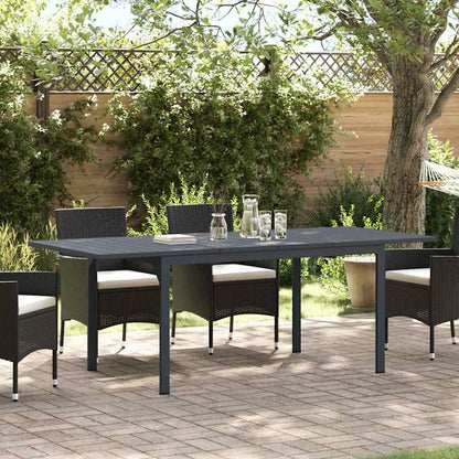 vidaXL Outdoor Dinner Table Folding Anthracite 210 x 90 x 73 cm Steel