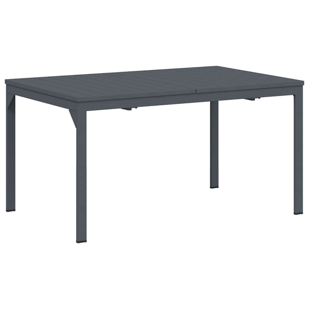 vidaXL Outdoor Dinner Table Folding Anthracite 210 x 90 x 73 cm Steel