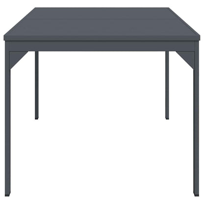 vidaXL Outdoor Dinner Table Folding Anthracite 210 x 90 x 73 cm Steel