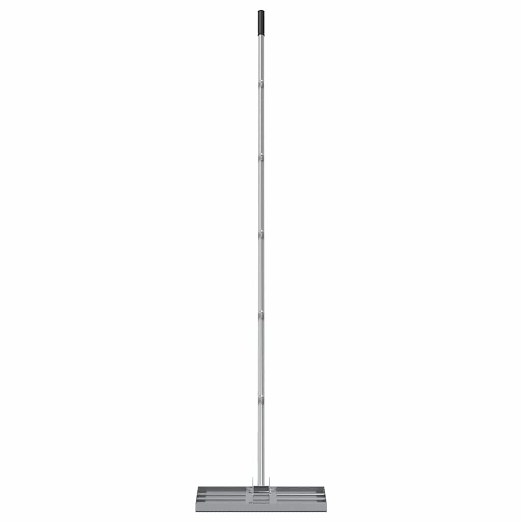 vidaXL Garden Leveling Rake Silver 45 x 25 x 200 cm Stainless Steel
