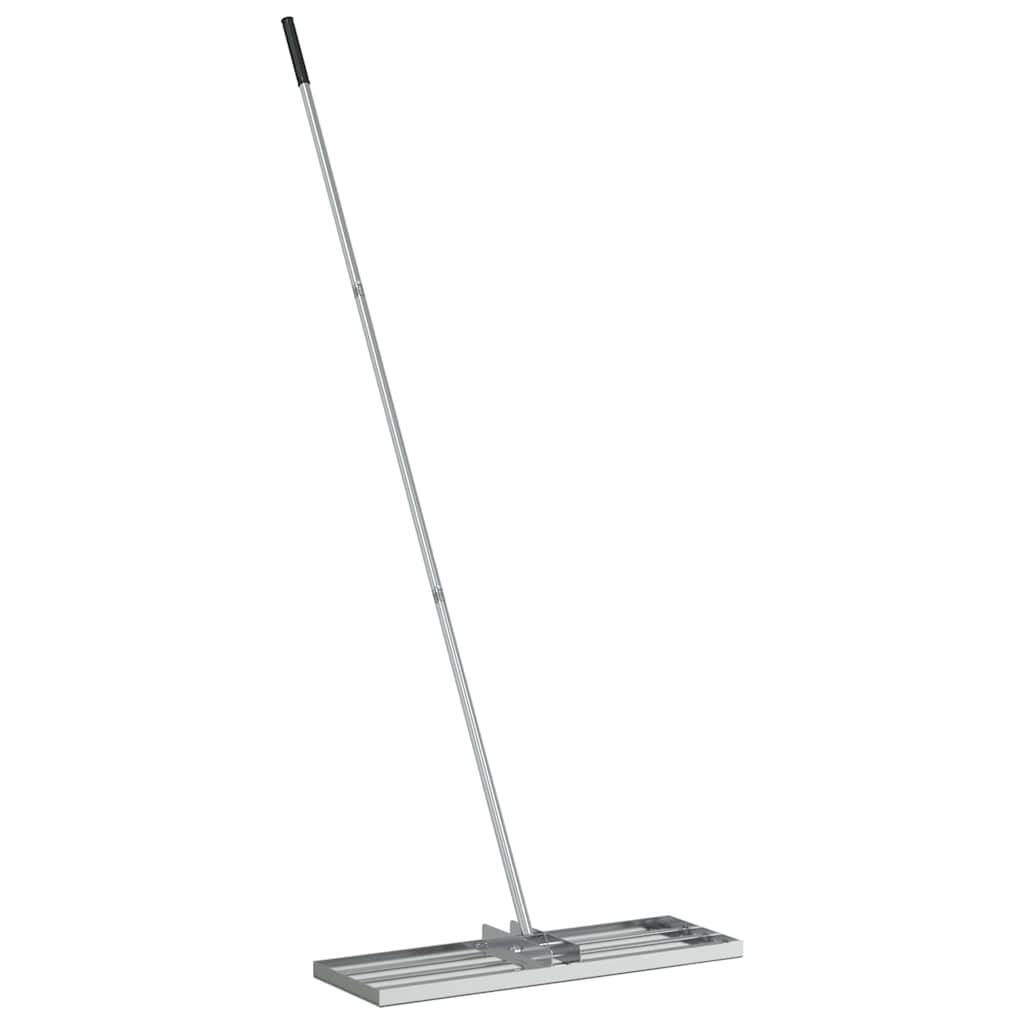 vidaXL Garden Leveling Rake Silver 75 x 25 x 200 cm Stainless Steel