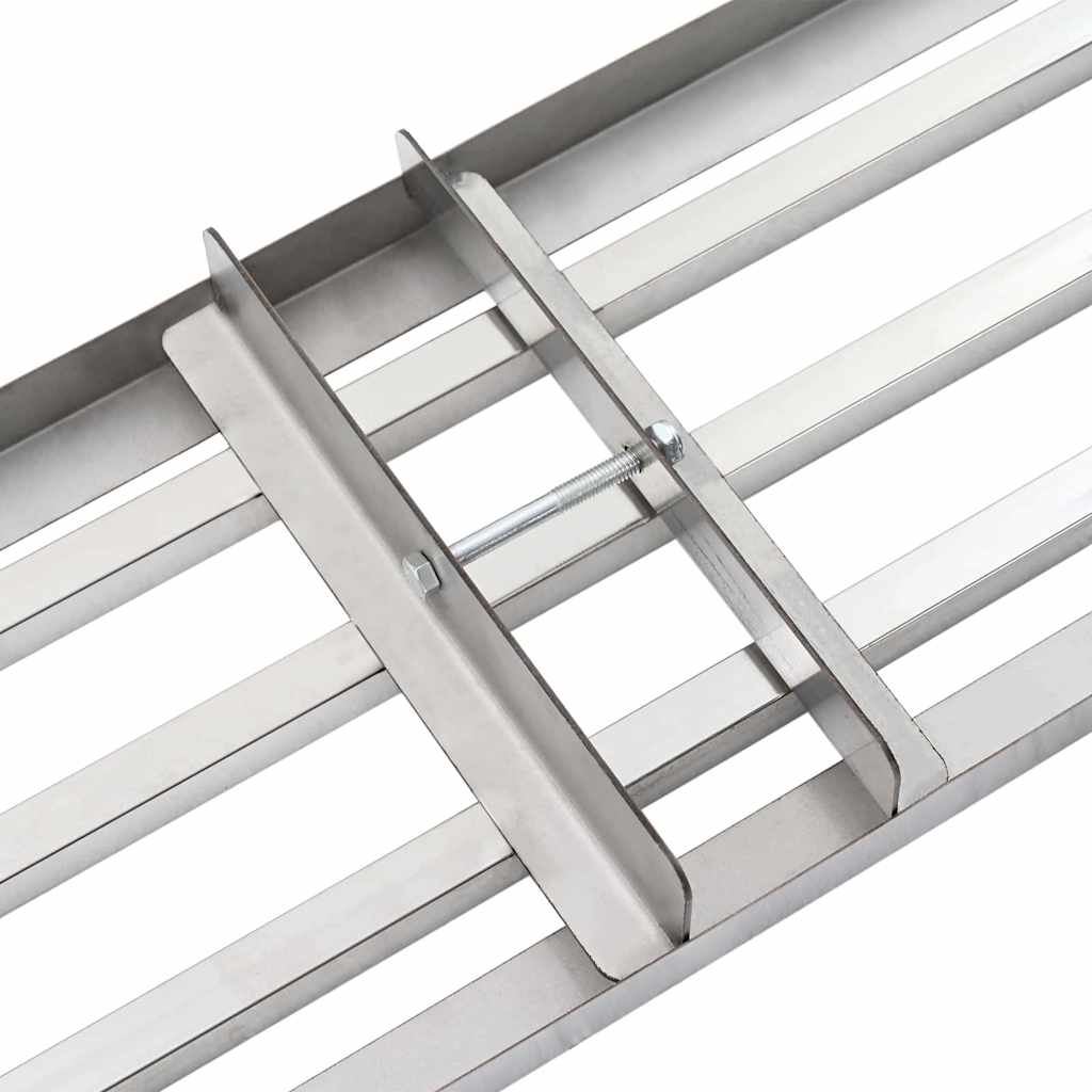 vidaXL Garden Leveling Rake Silver 75 x 25 x 6 cm Stainless Steel