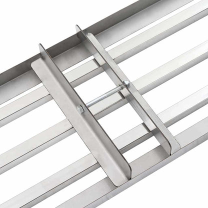 vidaXL Garden Leveling Rake Silver 75 x 25 x 6 cm Stainless Steel