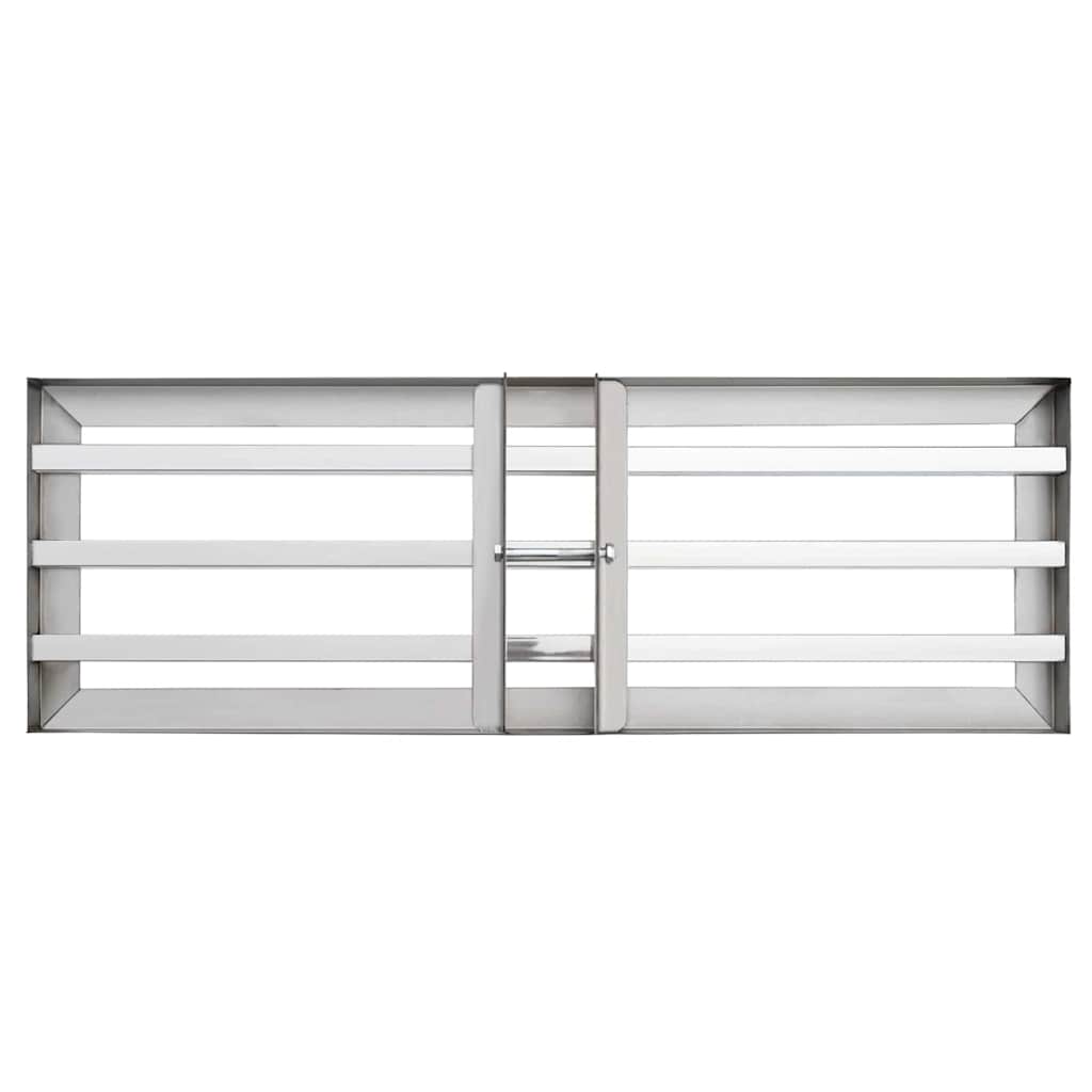 vidaXL Garden Leveling Rake Silver 75 x 25 x 6 cm Stainless Steel