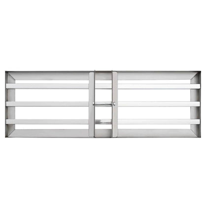 vidaXL Garden Leveling Rake Silver 75 x 25 x 6 cm Stainless Steel